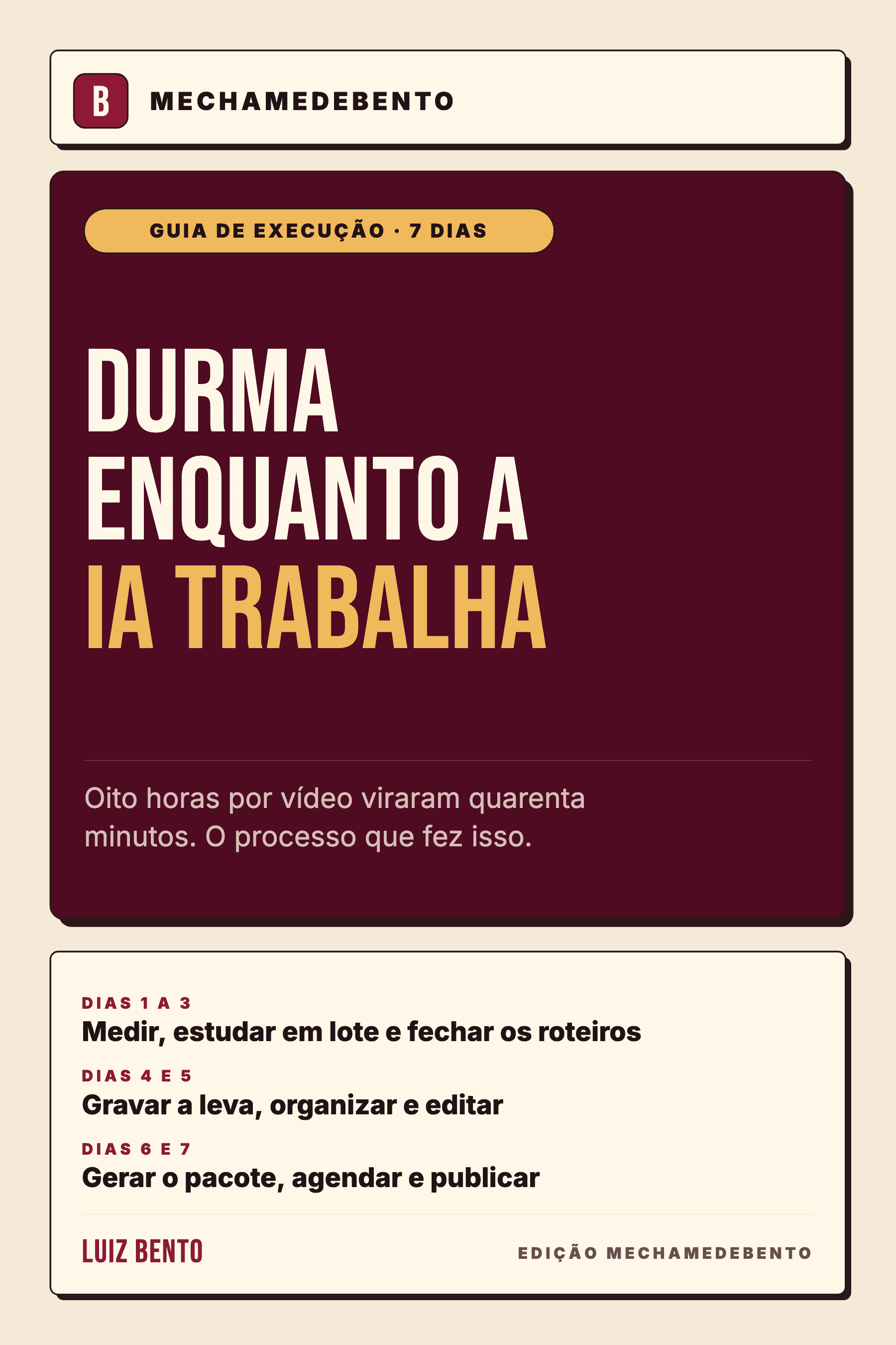Capa de Durma Enquanto a IA Trabalha